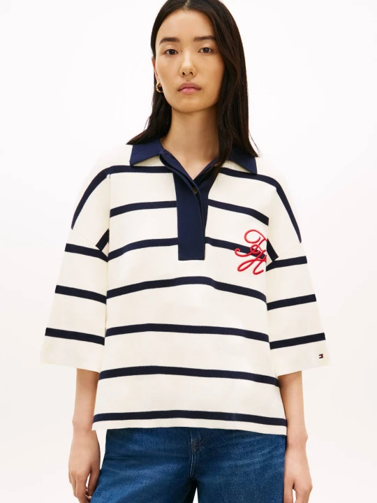 Zdjęcie produktu Tommy Hilfiger Polo | Loose fit ecru
