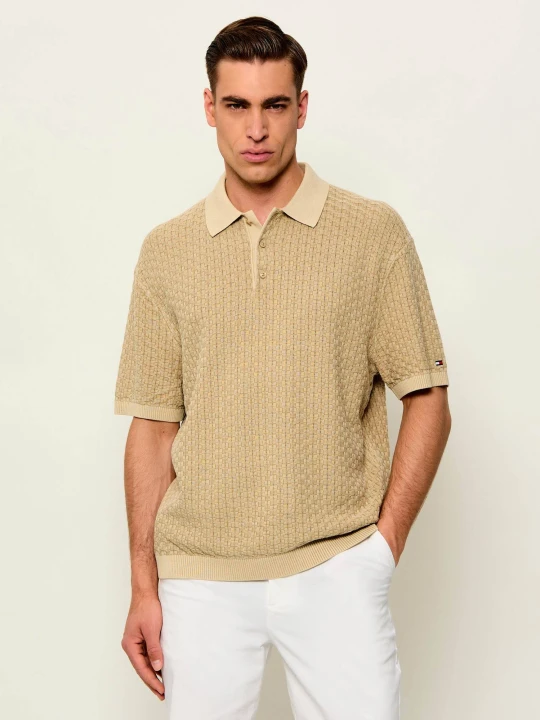Zdjęcie produktu Tommy Hilfiger Polo | Loose fit piaskowy