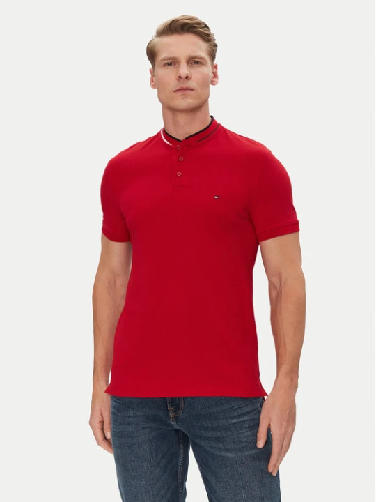 Zdjęcie produktu Tommy Hilfiger Polo Mao MW0MW34752 Czerwony Slim Fit