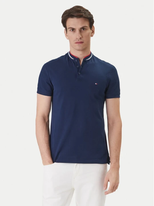 Zdjęcie produktu Tommy Hilfiger Polo Mao MW0MW34752 Granatowy Slim Fit