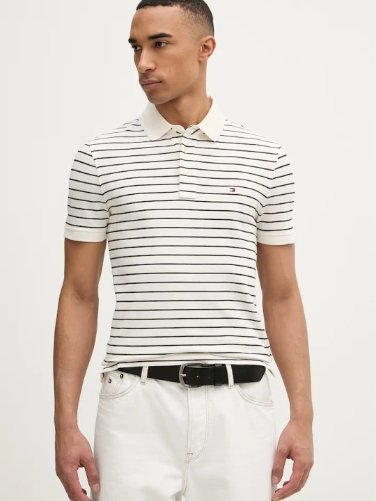 Zdjęcie produktu Tommy Hilfiger polo męskie beżowy