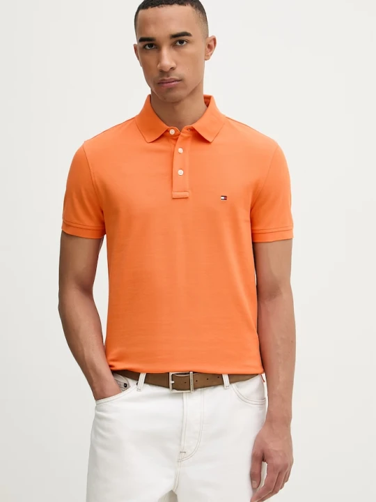 Zdjęcie produktu Tommy Hilfiger polo męskie pomarańczowy