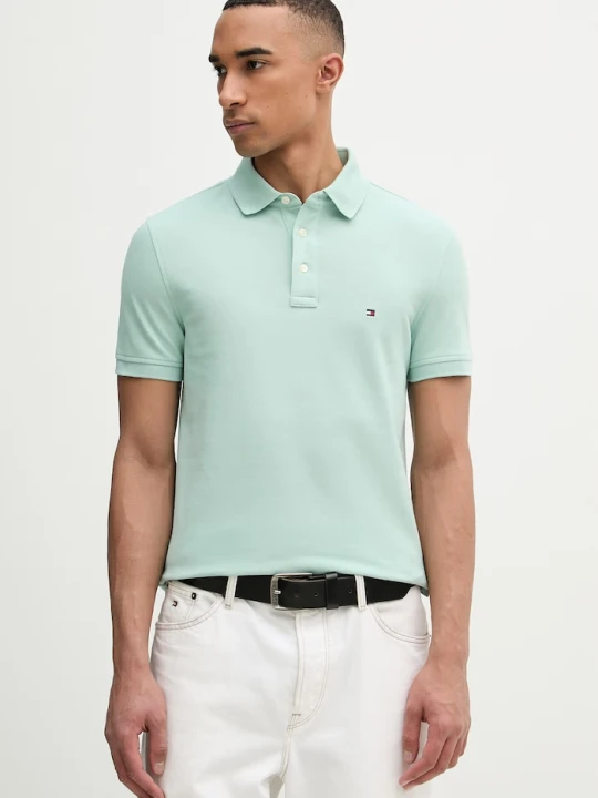 Zdjęcie produktu Tommy Hilfiger polo męskie turkusowy