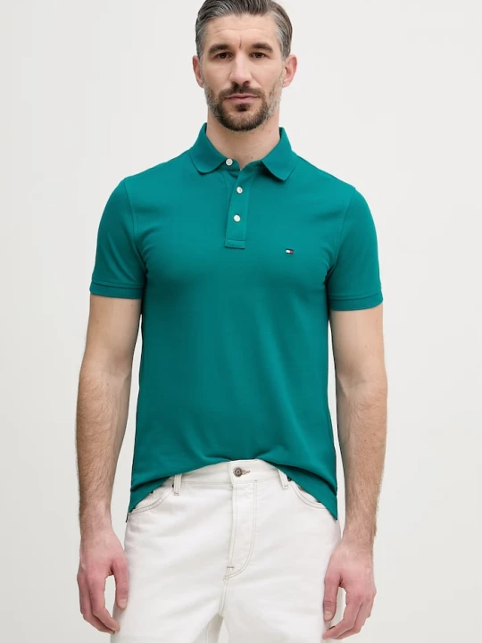 Zdjęcie produktu Tommy Hilfiger polo męskie turkusowy