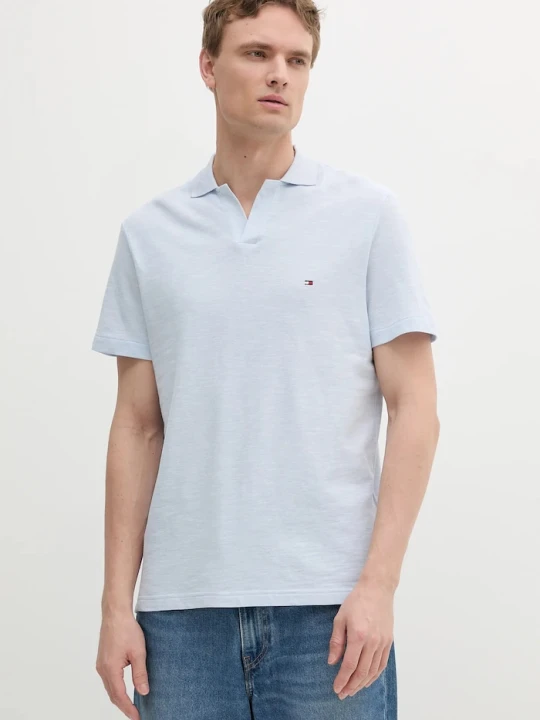 Zdjęcie produktu Tommy Hilfiger polo męskie bawełniane niebieski