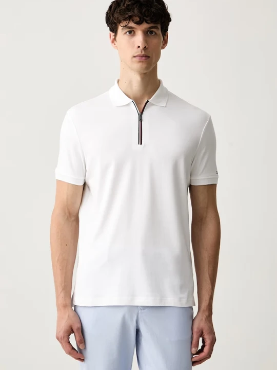 Zdjęcie produktu Tommy Hilfiger polo męskie bawełniane biały