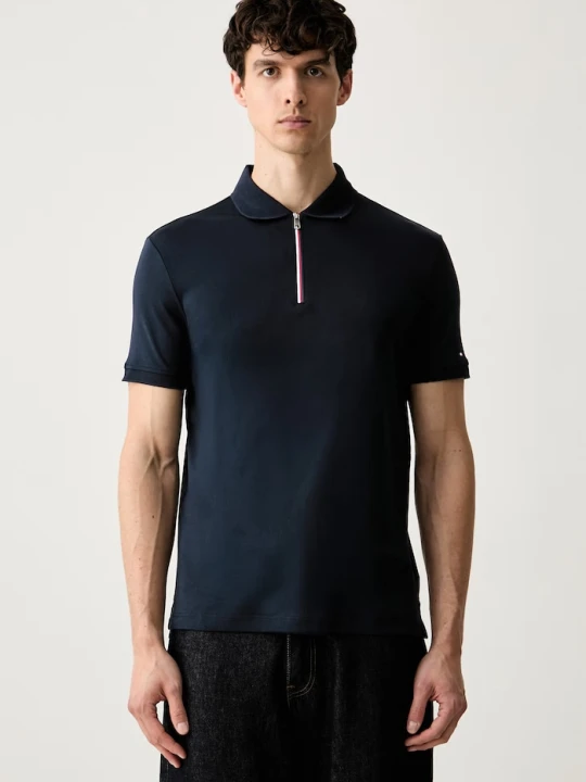 Zdjęcie produktu Tommy Hilfiger polo męskie bawełniane granatowy