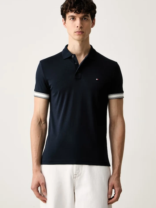Zdjęcie produktu Tommy Hilfiger polo męskie bawełniane granatowy