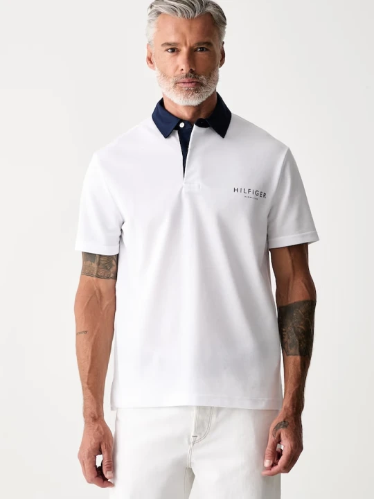 Zdjęcie produktu Tommy Hilfiger polo męskie z bawełną biały