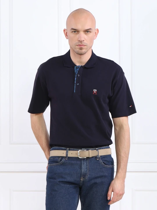 Zdjęcie produktu Tommy Hilfiger Polo MONOGRAM PLACKET ARCHIV | Loose fit granatowy