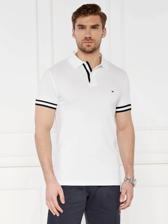 Zdjęcie produktu Tommy Hilfiger Polo MONOTYPE CUFF | Slim Fit biały