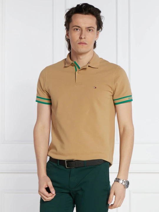 Zdjęcie produktu Tommy Hilfiger Polo MONOTYPE CUFF | Slim Fit beżowy
