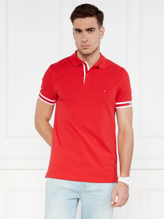 Zdjęcie produktu Tommy Hilfiger Polo monotype | Slim Fit czerwony