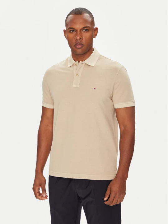 Zdjęcie produktu Tommy Hilfiger Polo MW0MW34757 Beżowy Regular Fit