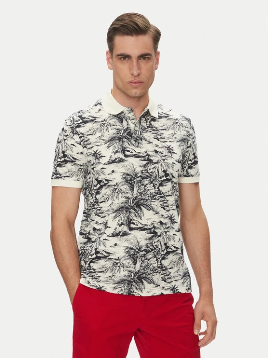 Zdjęcie produktu Tommy Hilfiger Polo MW0MW38475 Beżowy Regular Fit