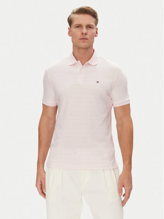Zdjęcie produktu Tommy Hilfiger Polo MW0MW39994 Różowy Regular Fit