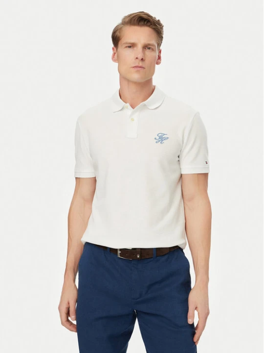 Zdjęcie produktu Tommy Hilfiger Polo MW0MW43046 Biały Regular Fit