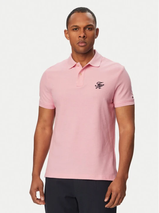 Zdjęcie produktu Tommy Hilfiger Polo MW0MW43046 Różowy Regular Fit