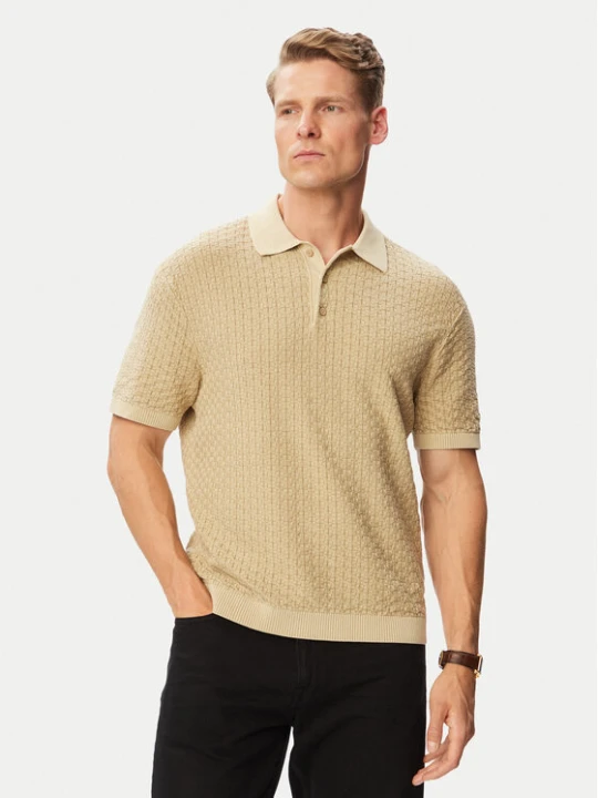 Zdjęcie produktu Tommy Hilfiger Polo MW0MW43246 Beżowy Regular Fit