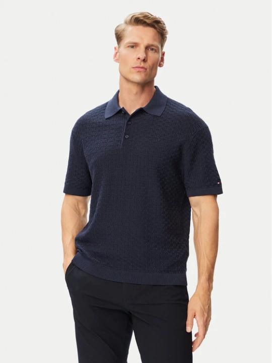 Zdjęcie produktu Tommy Hilfiger Polo MW0MW43246 Granatowy Regular Fit