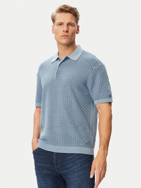 Zdjęcie produktu Tommy Hilfiger Polo MW0MW43246 Niebieski Regular Fit