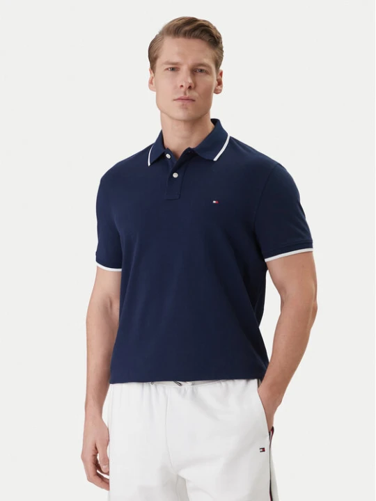 Zdjęcie produktu Tommy Hilfiger Polo Pique MW0MW42748 Granatowy Regular Fit