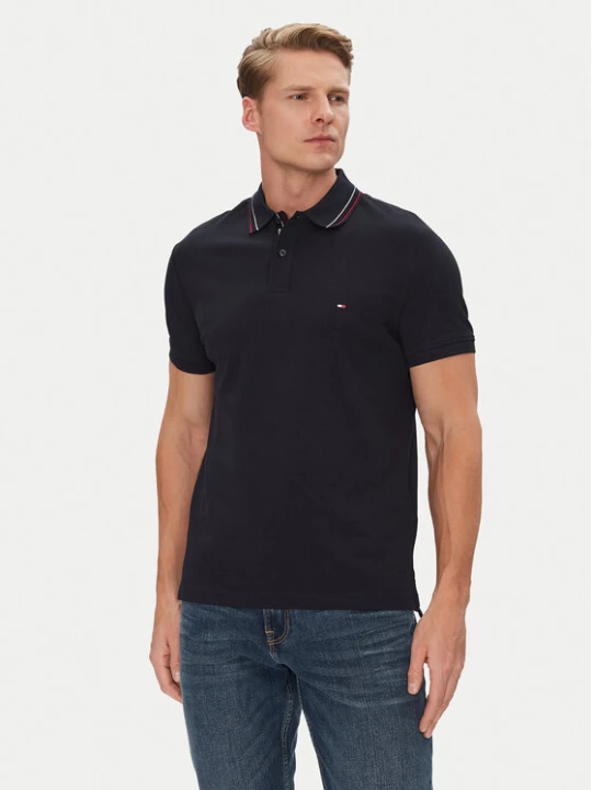 Zdjęcie produktu Tommy Hilfiger Polo Placket Interest MW0MW38459 Granatowy Regular Fit