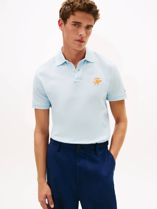 Zdjęcie produktu Tommy Hilfiger Polo | Regular Fit błękitny