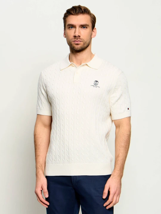 Zdjęcie produktu Tommy Hilfiger Polo | Regular Fit ecru