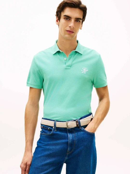Zdjęcie produktu Tommy Hilfiger Polo | Regular Fit miętowy