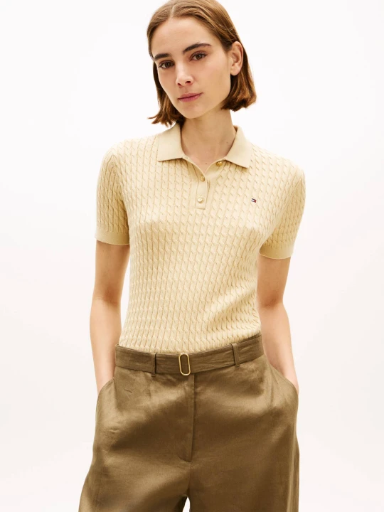 Zdjęcie produktu Tommy Hilfiger Polo | Regular Fit beżowy
