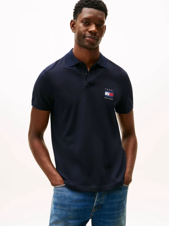 Zdjęcie produktu Tommy Hilfiger Polo | Regular Fit granatowy