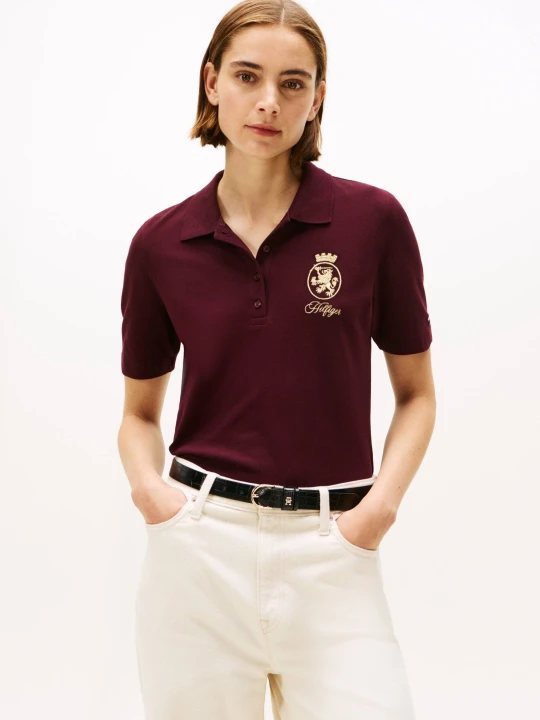 Zdjęcie produktu Tommy Hilfiger Polo | Regular Fit bordowy