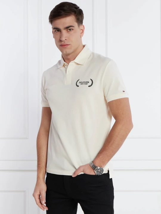 Zdjęcie produktu Tommy Hilfiger Polo | Regular Fit kremowy