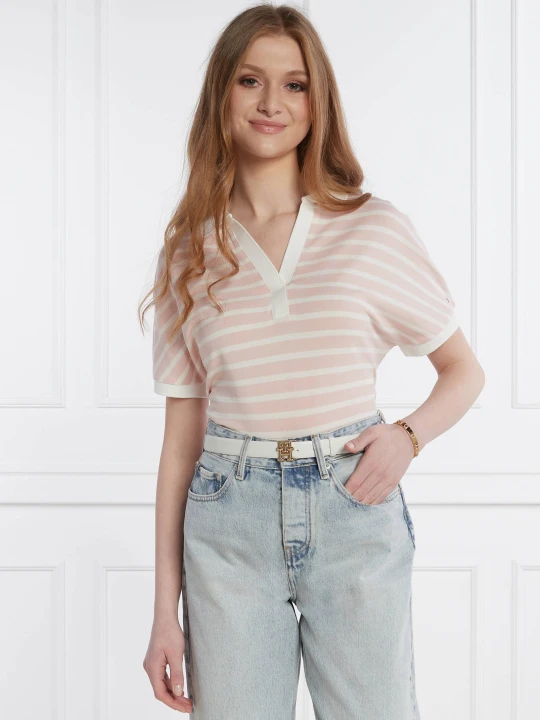 Zdjęcie produktu Tommy Hilfiger Polo | Regular Fit pudrowy róż