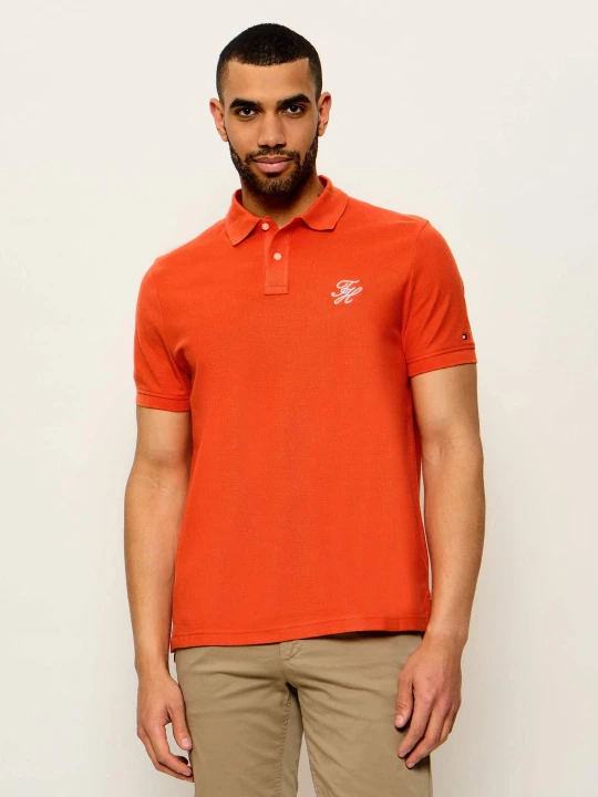 Zdjęcie produktu Tommy Hilfiger Polo | Regular Fit pomarańczowy