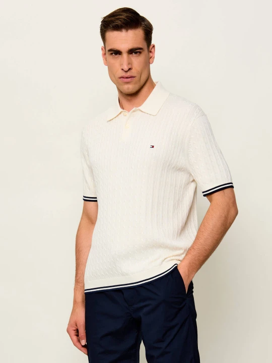 Zdjęcie produktu Tommy Hilfiger Polo | Regular Fit ecru