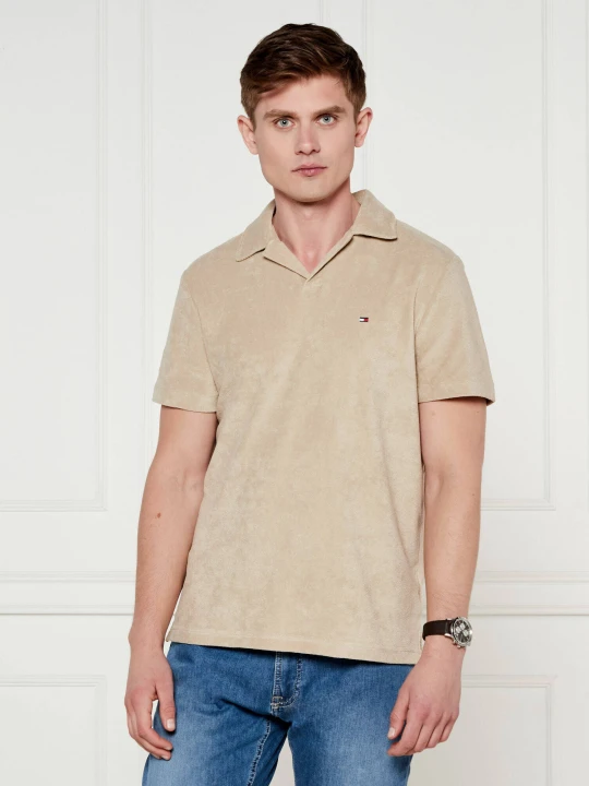 Zdjęcie produktu Tommy Hilfiger Polo | Regular Fit frotté beżowy