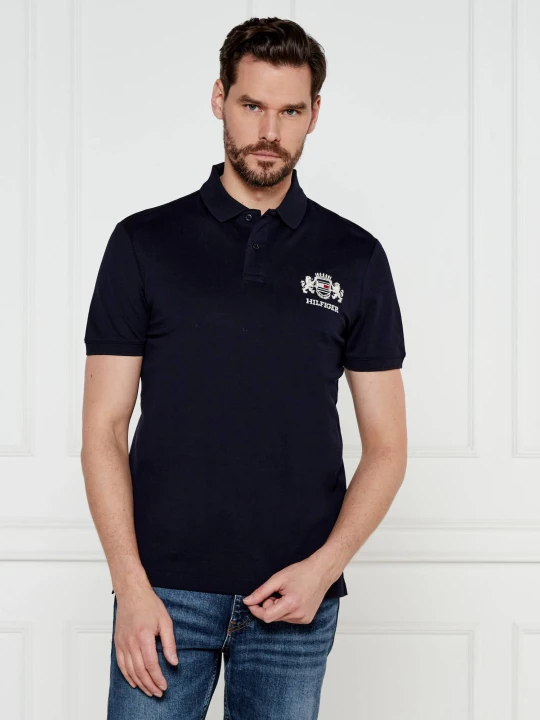 Zdjęcie produktu Tommy Hilfiger Polo | Regular Fit | mercerised granatowy
