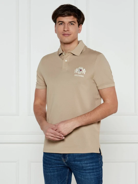 Zdjęcie produktu Tommy Hilfiger Polo | Regular Fit | mercerised beżowy