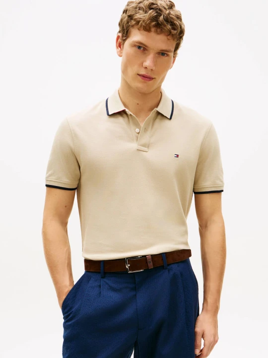 Zdjęcie produktu Tommy Hilfiger Polo | Regular Fit | pique beżowy