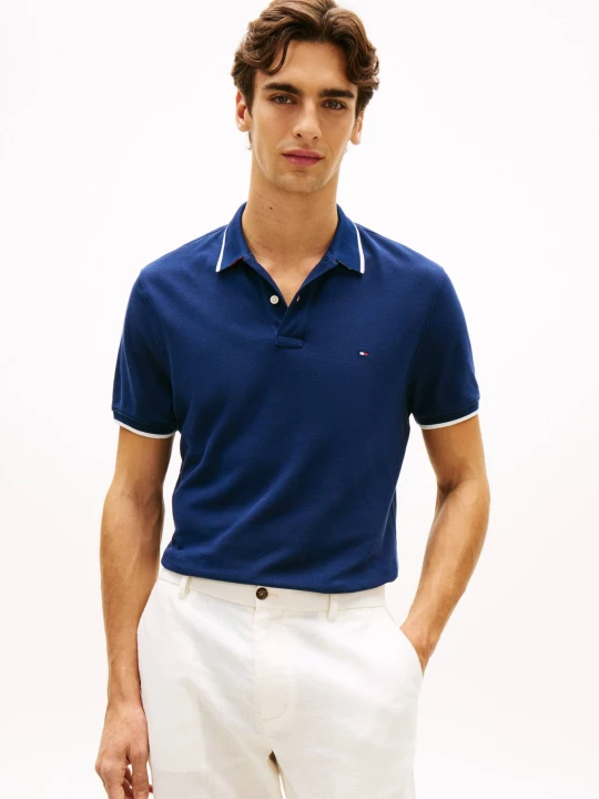 Zdjęcie produktu Tommy Hilfiger Polo | Regular Fit | pique granatowy