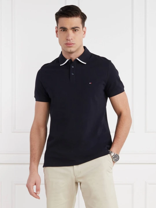 Zdjęcie produktu Tommy Hilfiger Polo | Regular Fit | pique granatowy