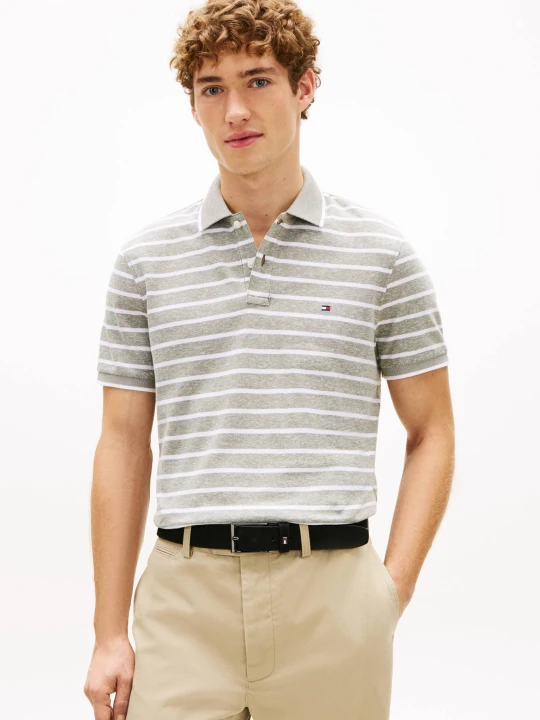 Zdjęcie produktu Tommy Hilfiger Polo | Regular Fit | z dodatkiem lnu zielony
