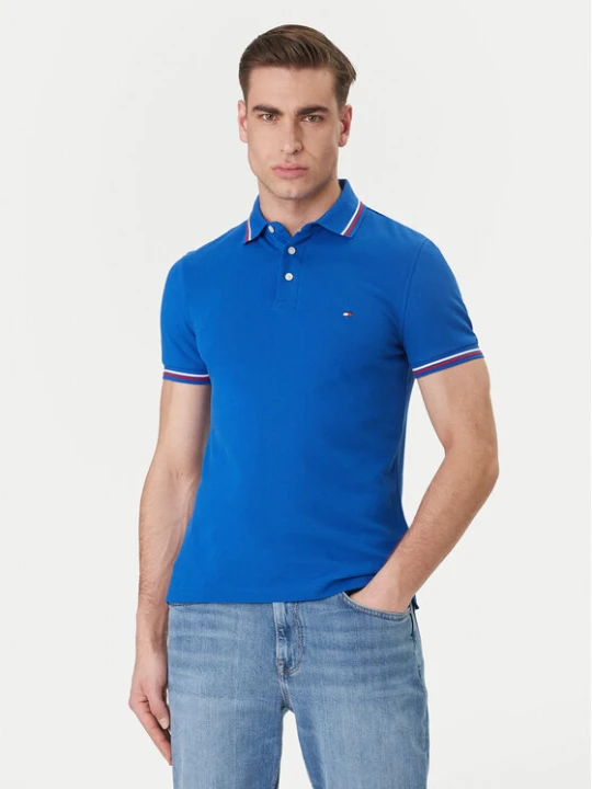 Zdjęcie produktu Tommy Hilfiger Polo Seasonal MW0MW39993 Niebieski Slim Fit
