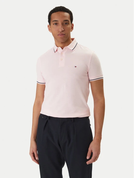 Zdjęcie produktu Tommy Hilfiger Polo Seasonal MW0MW39993 Różowy Slim Fit