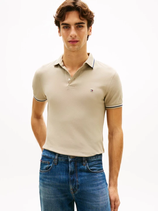 Zdjęcie produktu Tommy Hilfiger Polo | Slim Fit beżowy