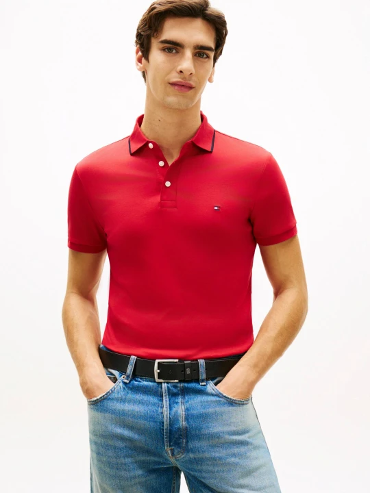 Zdjęcie produktu Tommy Hilfiger Polo | Slim Fit czerwony