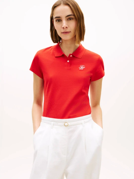 Zdjęcie produktu Tommy Hilfiger Polo | Slim Fit czerwony
