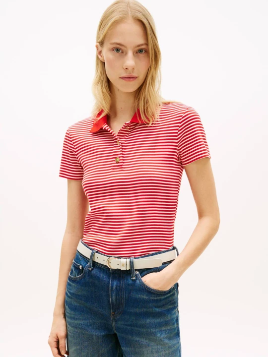 Zdjęcie produktu Tommy Hilfiger Polo | Slim Fit czerwony